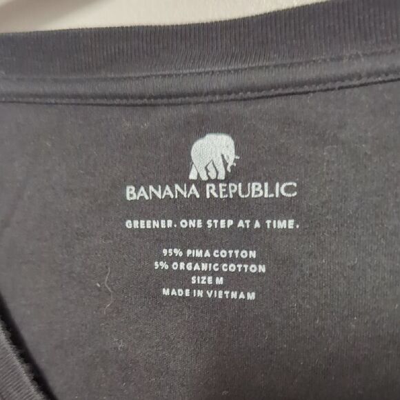 Banana Republic Black Fitted Short Sleeve T-Shirt - Picture 3 of 4
